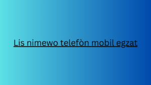 Lis nimewo telefòn mobil egzat