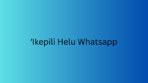 ʻIkepili Helu Whatsapp